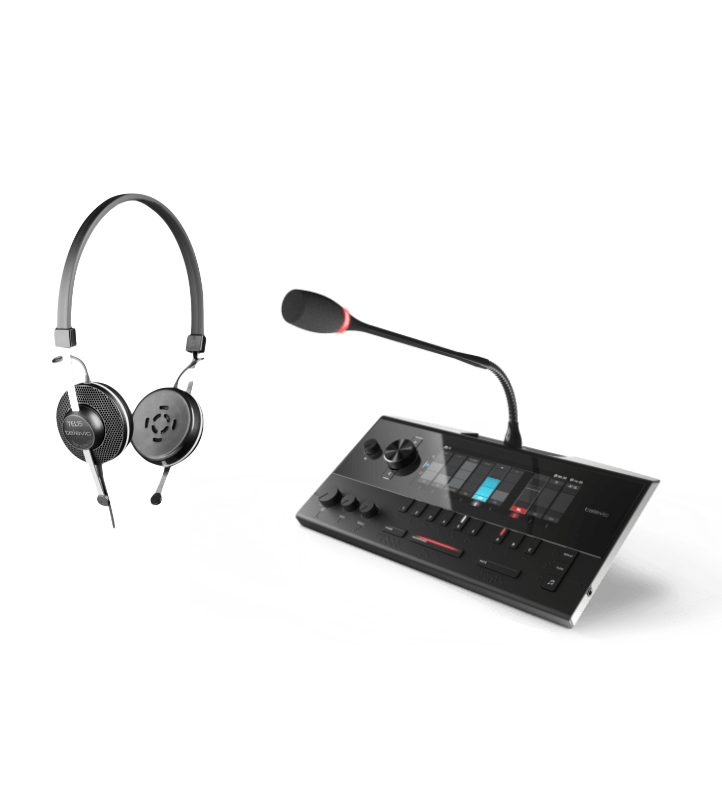 INTERPRETER DESK TELEVIC LINGUA ( 1 X MIC 1 X HEADPHONE ) apex catalogue