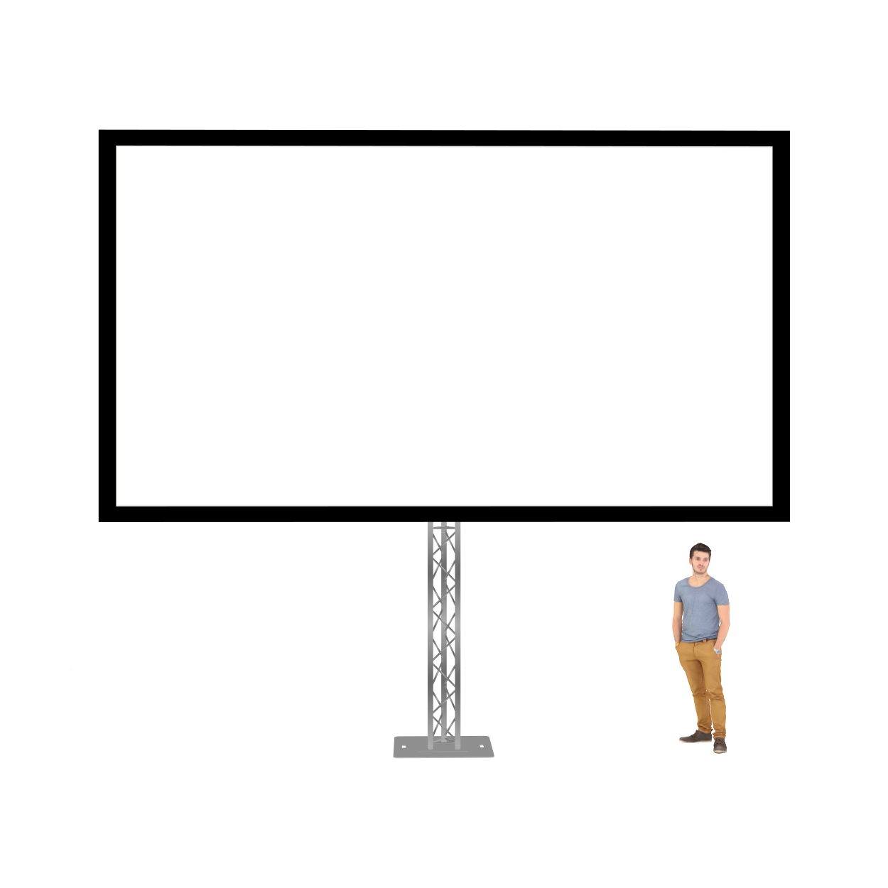 PROJECTION SCREEN 6 X 3.4 METER ( FRONT & RETRO ) 16:9 - apex catalogue