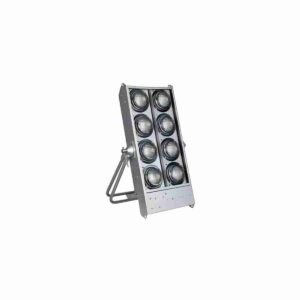 WASHLIGHT  MOLEFAY 8-LITE 230 V 2 X 2600 W SILVER 2 X SCHUKO IN