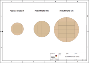 ROUND STAGE OUTDOOR DIAMETER 4 METERS (6 ROUND ELEMENTS) - Image 2