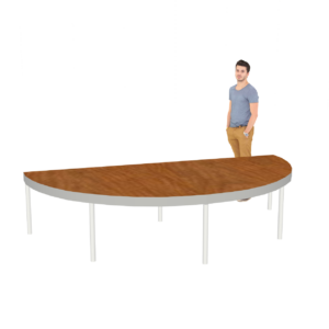 ROUND STAGE OUTDOOR DIAMETER 3 METERS THAT CAN BE CUT IN HALF - Image 2