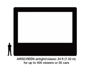 INFLATABLE PROJECTION SCREEN AIRSCREEN 8 X 4M HEIGHT
