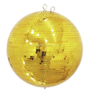 MIRRORBALL 40CM GOLD FINISH WITHOUT MOTOR