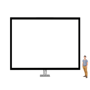 PROJECTION SCREEN 6 X 4.5 METER ( FRONT & RETRO )   4:3