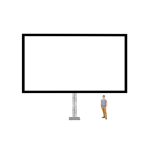 PROJECTION SCREEN 8 X 4.50 METER ( FRONT ) 16:9